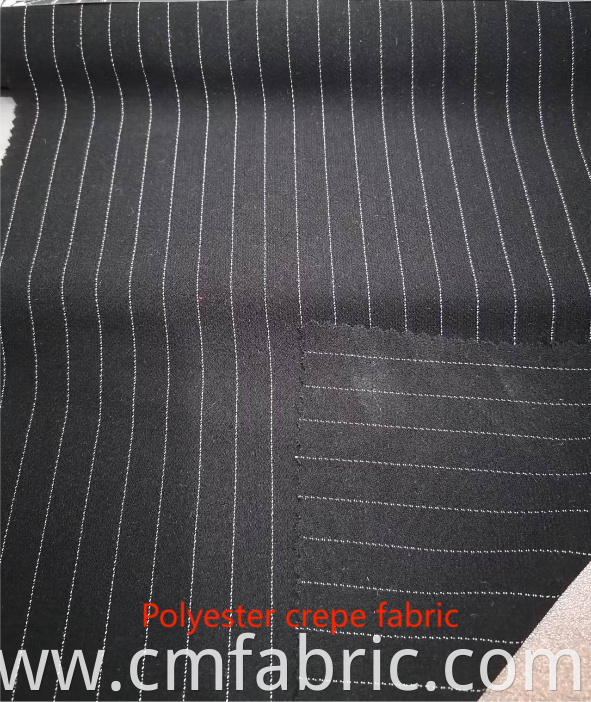 Woven Polyester Crepe Fabric With Lurex